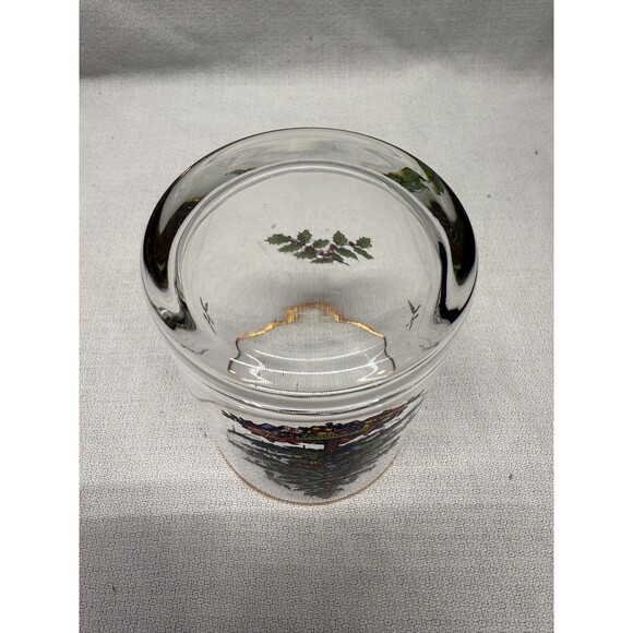 Set of 6 Spode Christmas Tree clear Old Fashion rocks glasses 4.25” cocktail VTG - Picture 10 of 12
